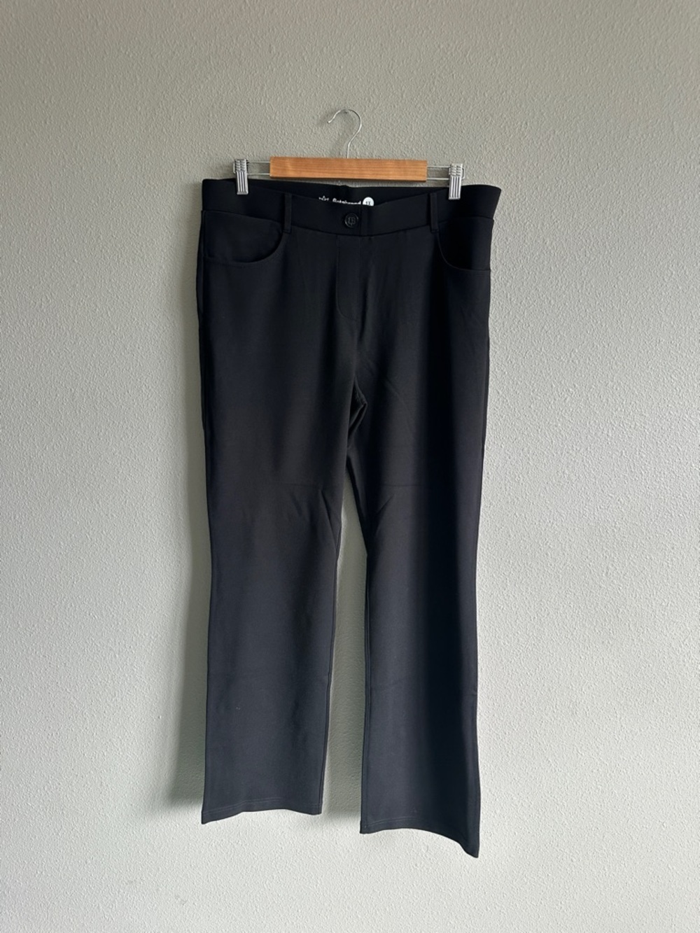 Betabrand Black Bootcut Stretch Jeans 1X